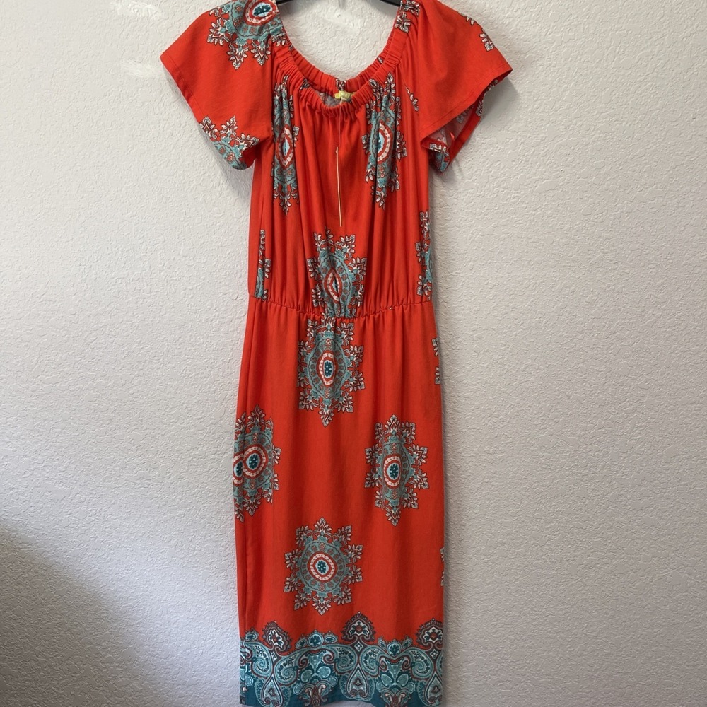 Gianni Bini Women's Floral Mid-Length Dress Size Small